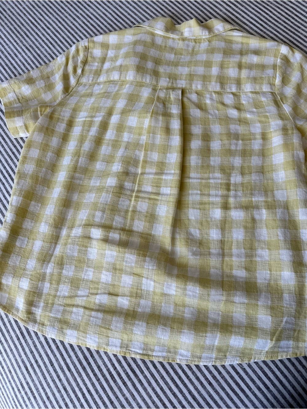 Madewell Yellow and White Gingham Button-Down Shirt - Picture 4 of 7